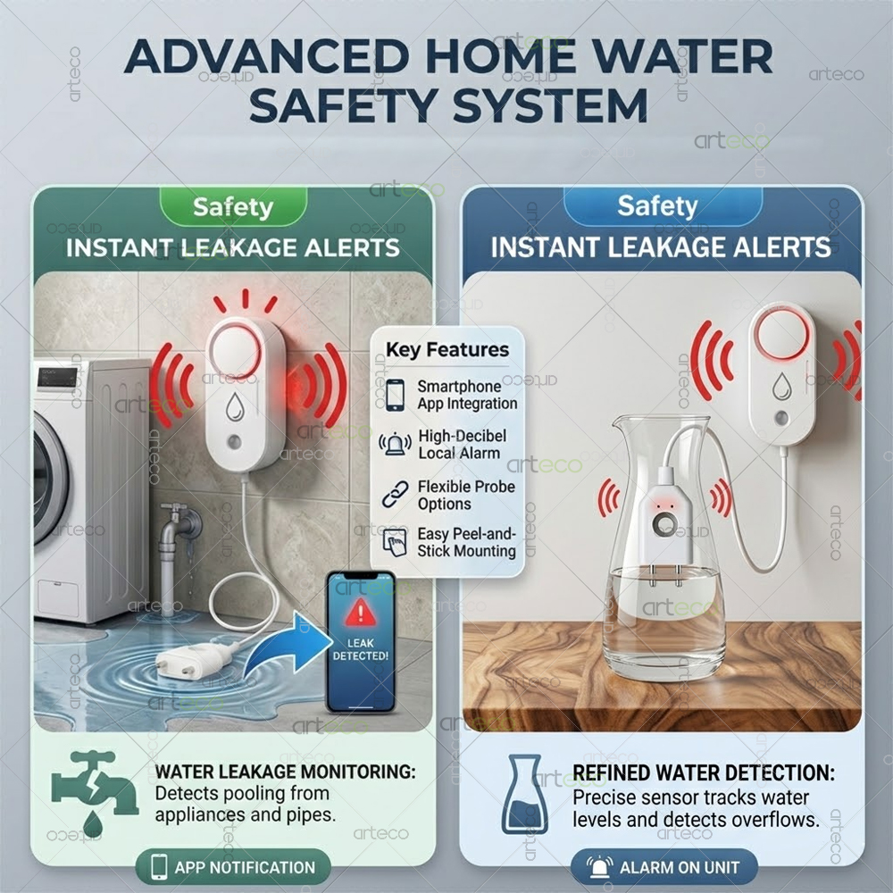 Zigbee Water Leak Detector Sma - Smart Home Green บทวิจารณ์และราคา