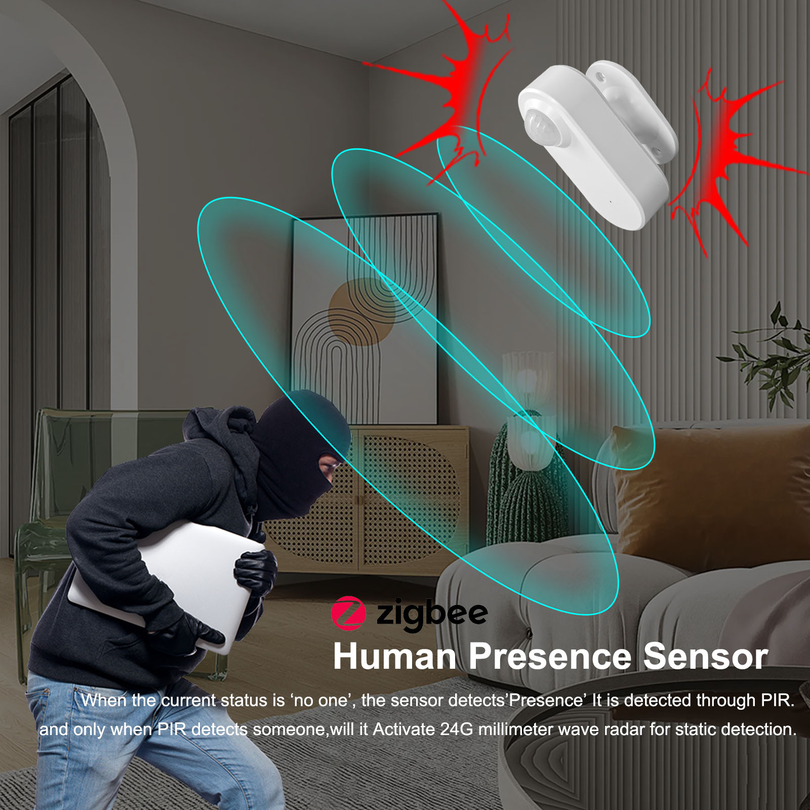 Tuya Human Presence Sensor Sma - Smart Home Setup บทวิจารณ์และราคา