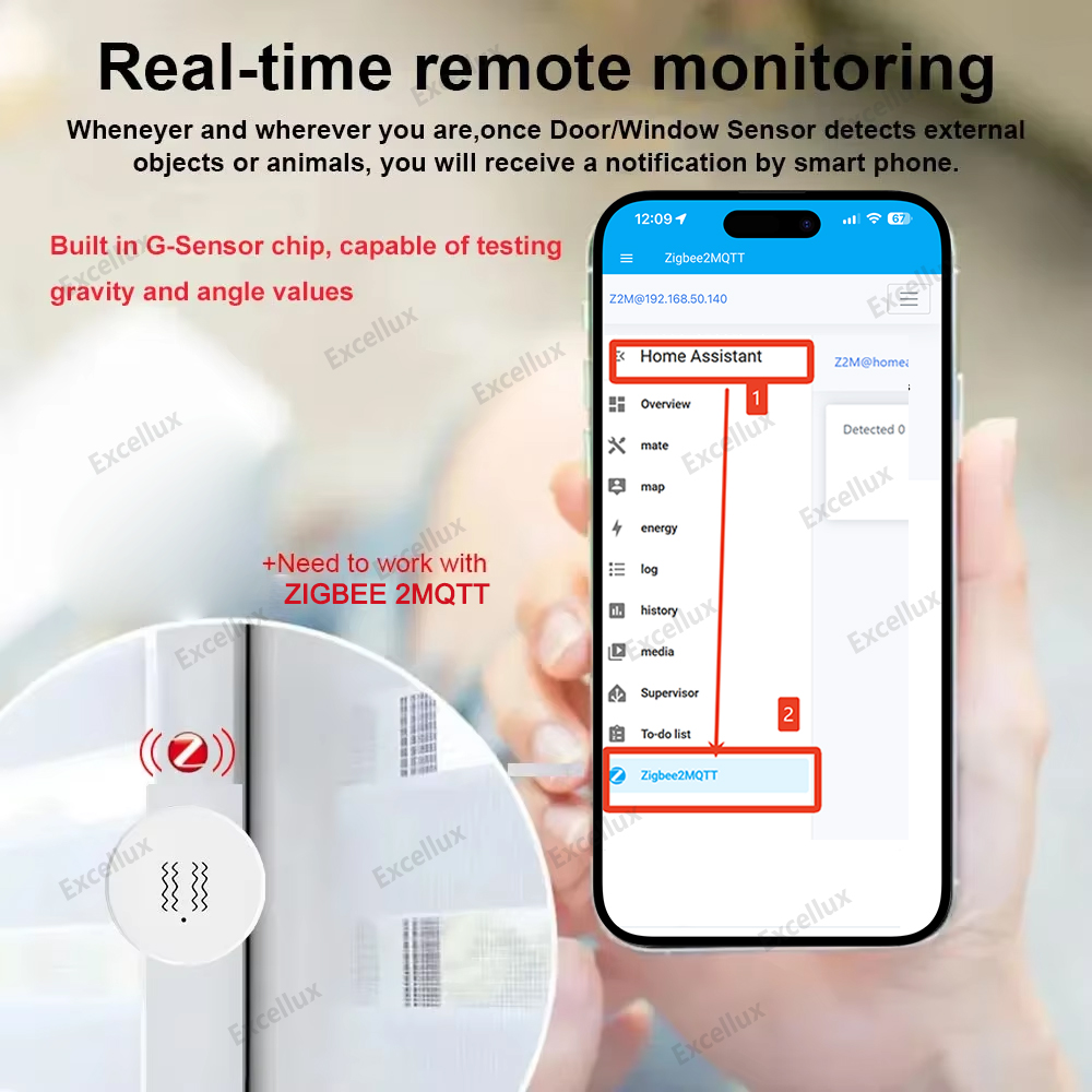 Zigbee 3.0 Smart Vibration Sen - Smart Home Setup บทวิจารณ์และราคา