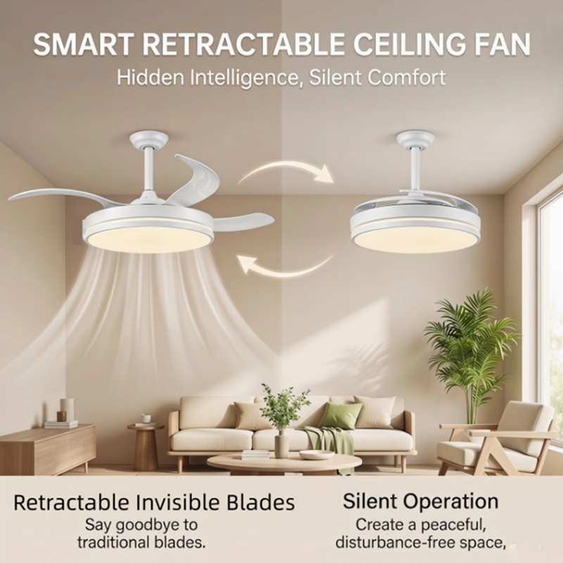 Smart Ceiling Fan with LED Lig - Smart Home Ventilation บทวิจารณ์และราคา