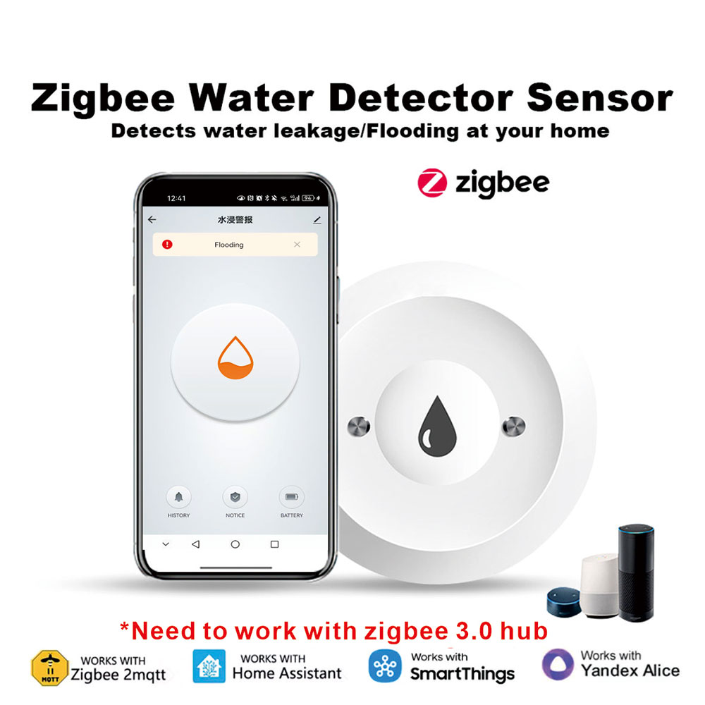 ZigBee Smart Water Leak Sensor - Smart Home Water Level Sensor บทวิจารณ์และราคา