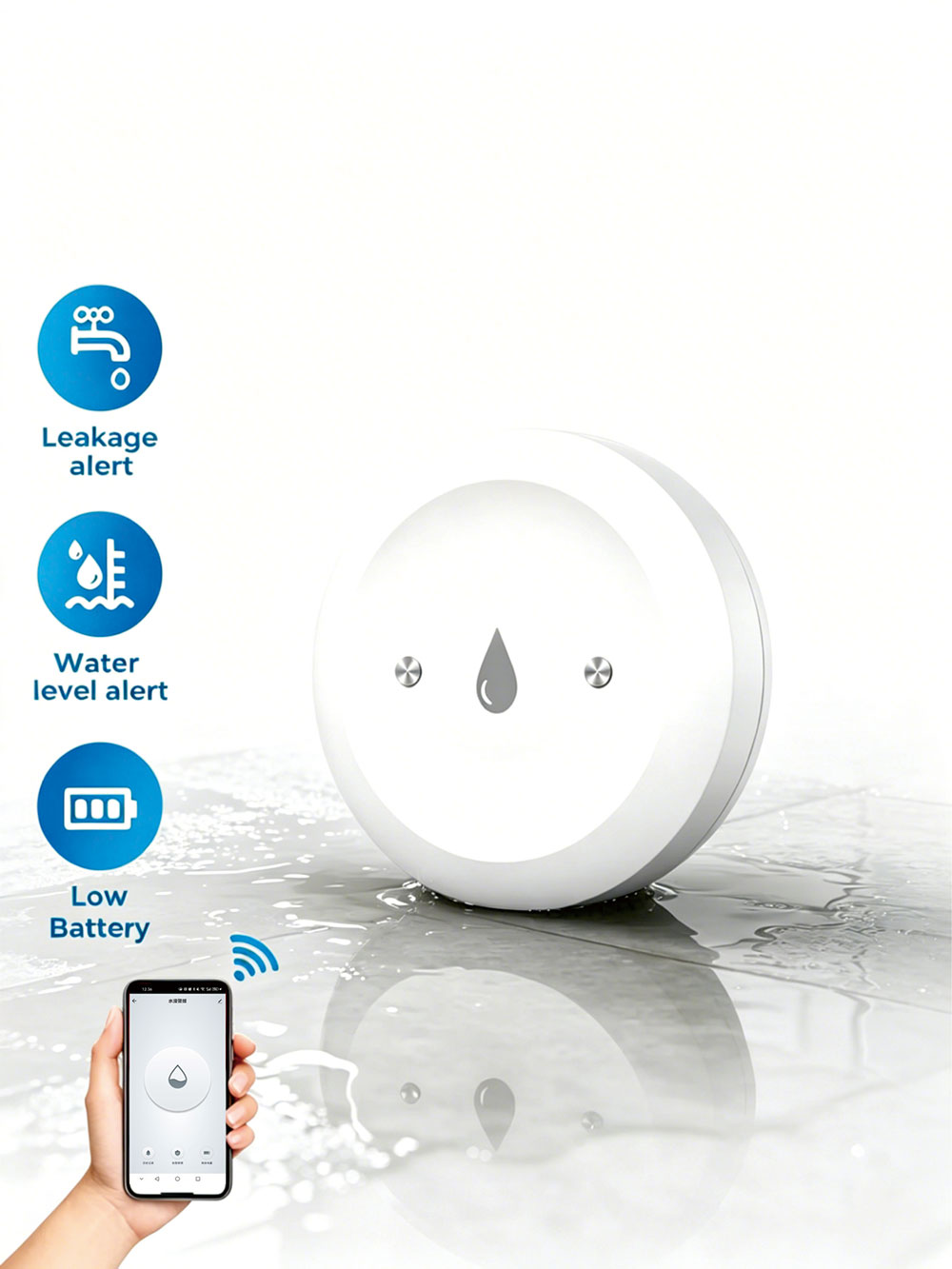 ZigBee Smart Water Leak Sensor - Smart Home Water Level Sensor บทวิจารณ์และราคา