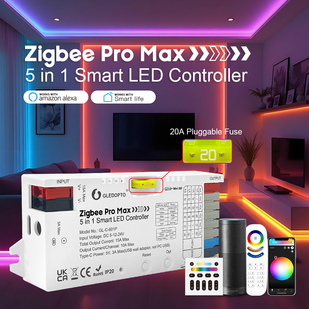 GLEDOPTO ZigBee 3.0 Pro Max 5- - Smart Home Hub Ikea บทวิจารณ์และราคา