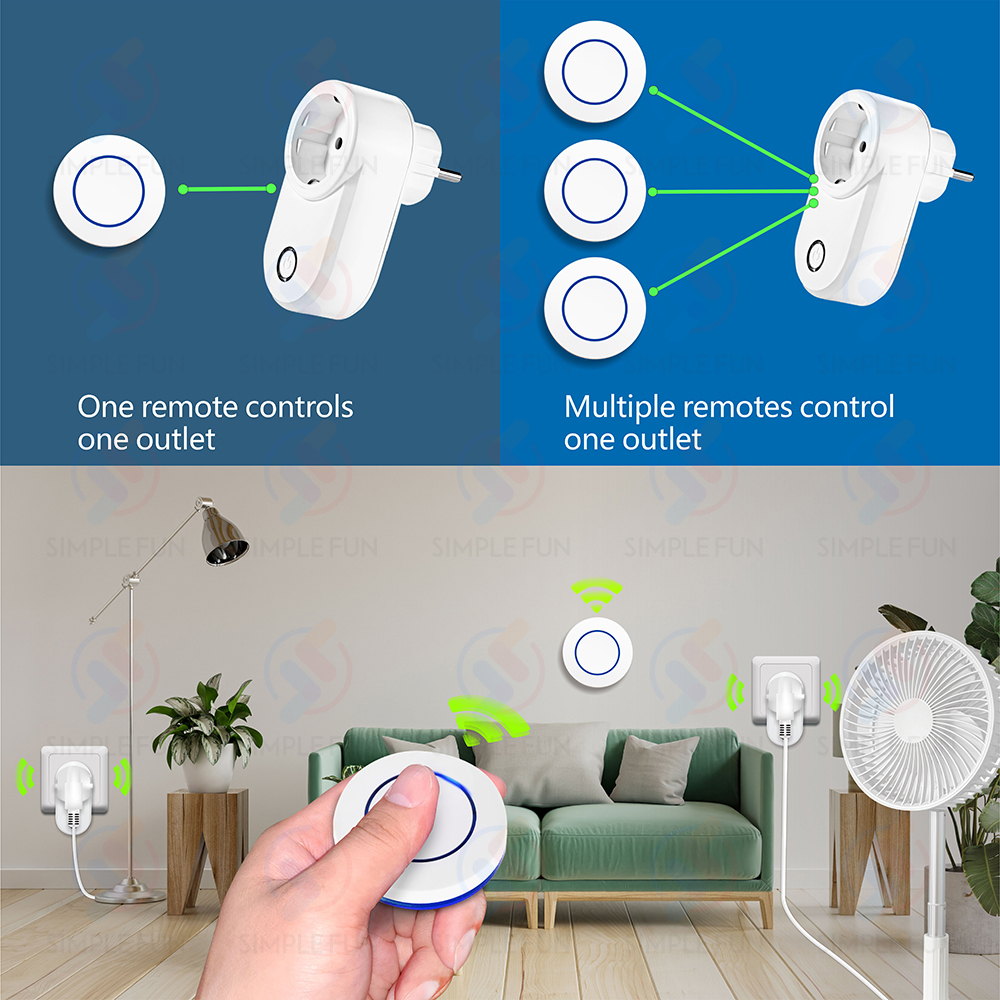 Wireless Remote Control Socket - Smart Home Ventilation บทวิจารณ์และราคา