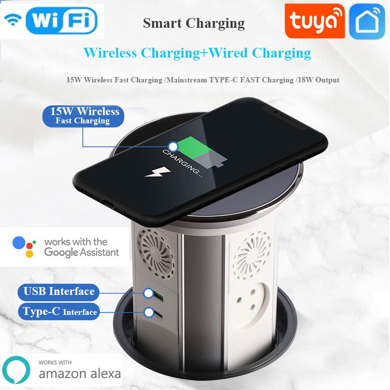 WIFI Tuya Touch Automatic Lift - Smart Wall Socket บทวิจารณ์และราคา