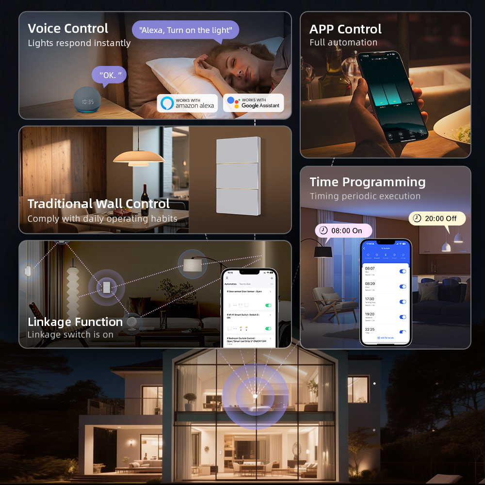 AVATTO 1/2/3/4 Gang WiFi Smart - Tuya Smart Switch บทวิจารณ์และราคา