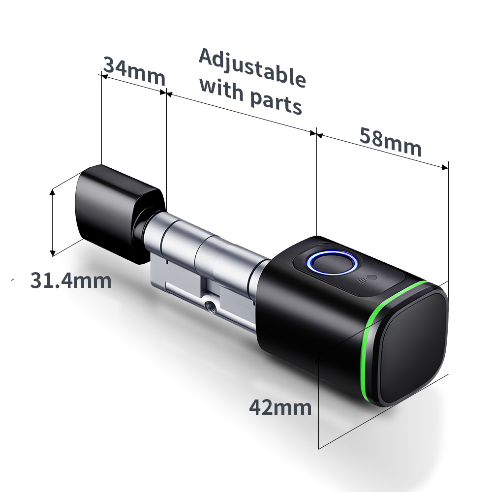 Smart Cylinder Lock Tuya 60-90 - Smart Home Website บทวิจารณ์และราคา