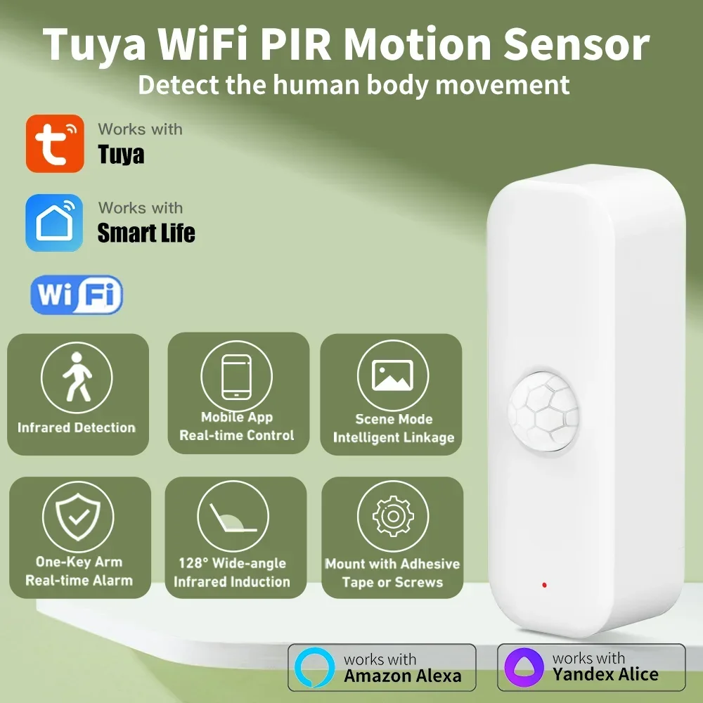 Tuya WiFI Motion Sensor PIR Sm - Smart Home Setup บทวิจารณ์และราคา