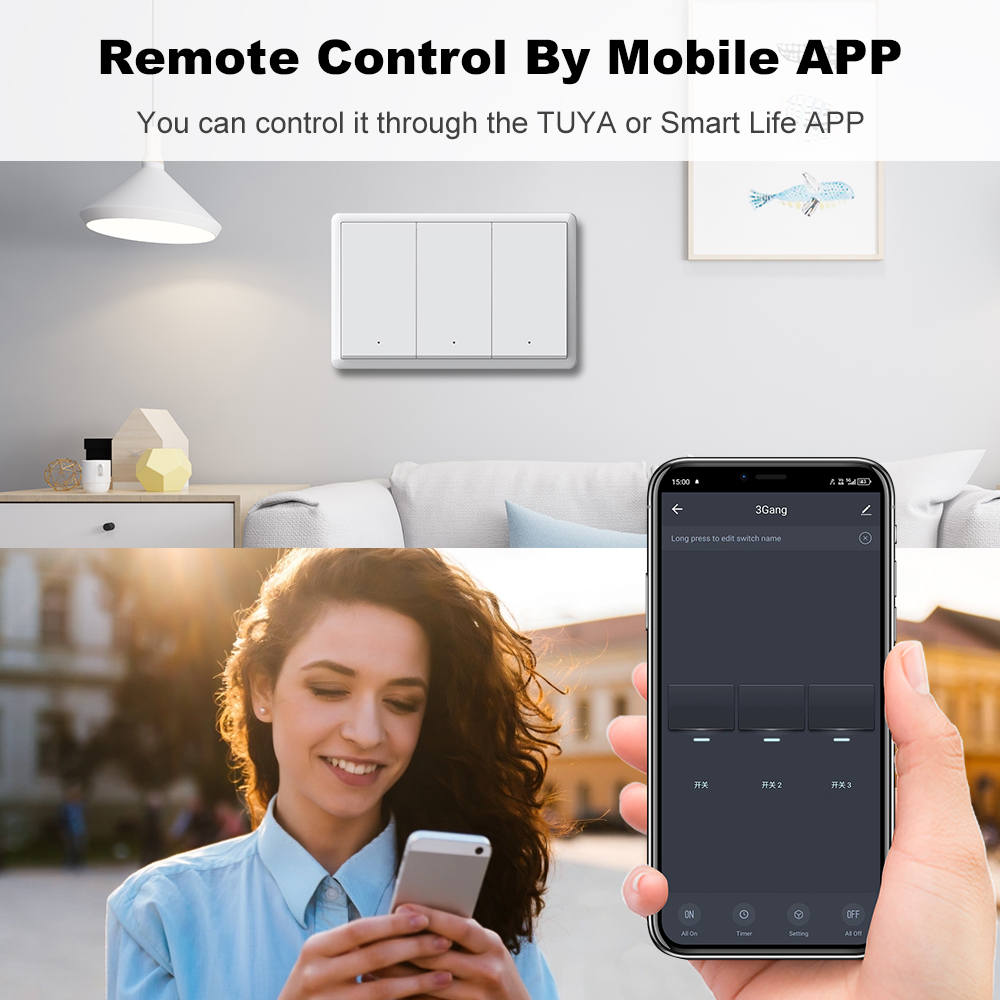 MANHOT ZigBee3.0 Smart Switch  - Tuya Smart Switch บทวิจารณ์และราคา